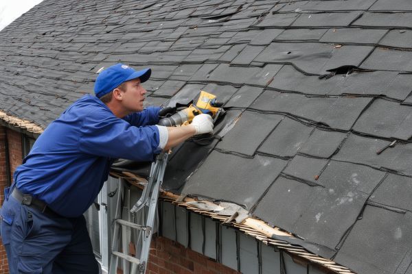 Emergency roof leak repair