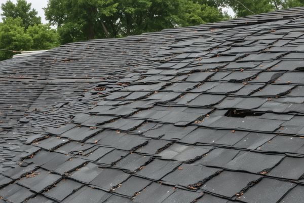 Storm damage roof repair