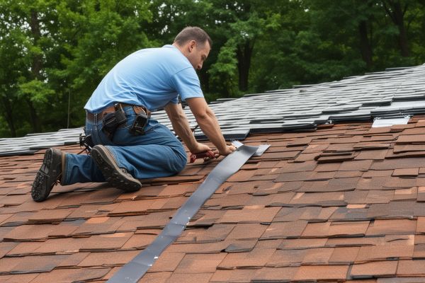 Residential roof installation