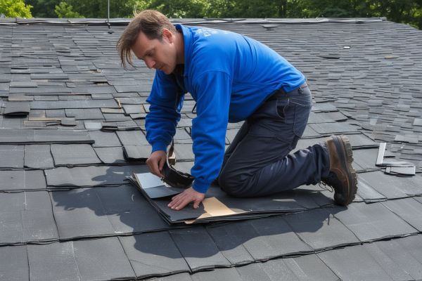 Roof repair work